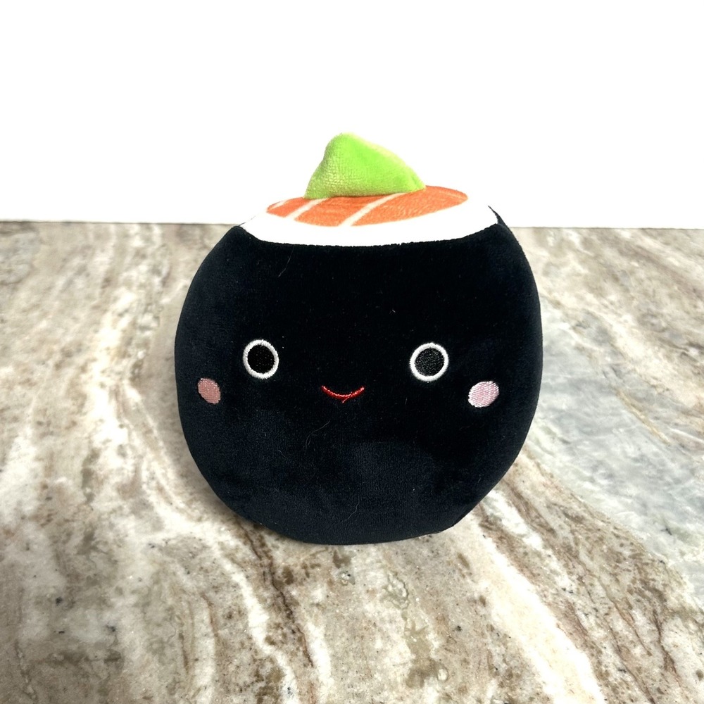 Squishmallow 5" Inch Kellytoy Plush SHOZO The Black Sushi Roll